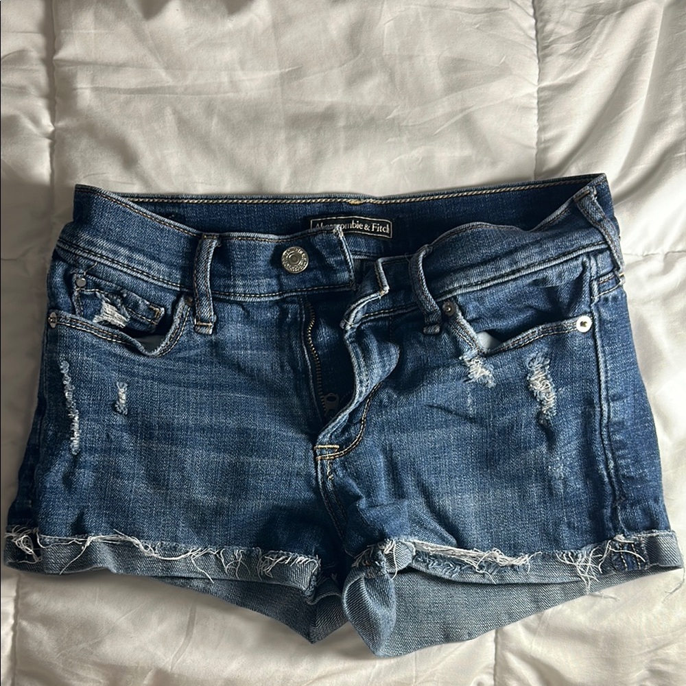 Blue Denim Abercrombie & Fitch Shorts